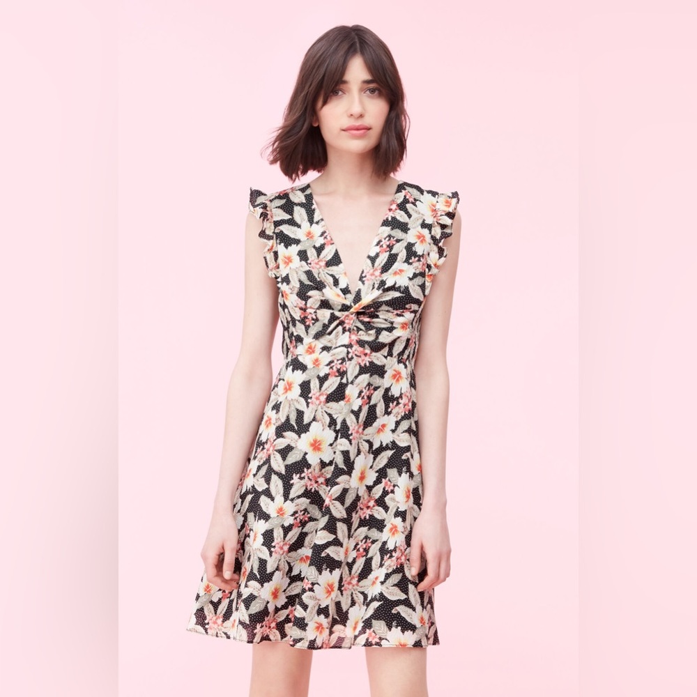 Rebecca Taylor Kamea Fleur Silk Dress